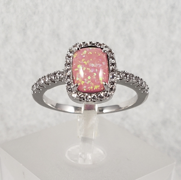 18k Pink Opal Ring